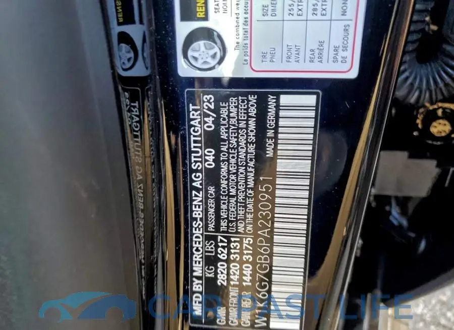 W1K6G7GB6PA230951# 12