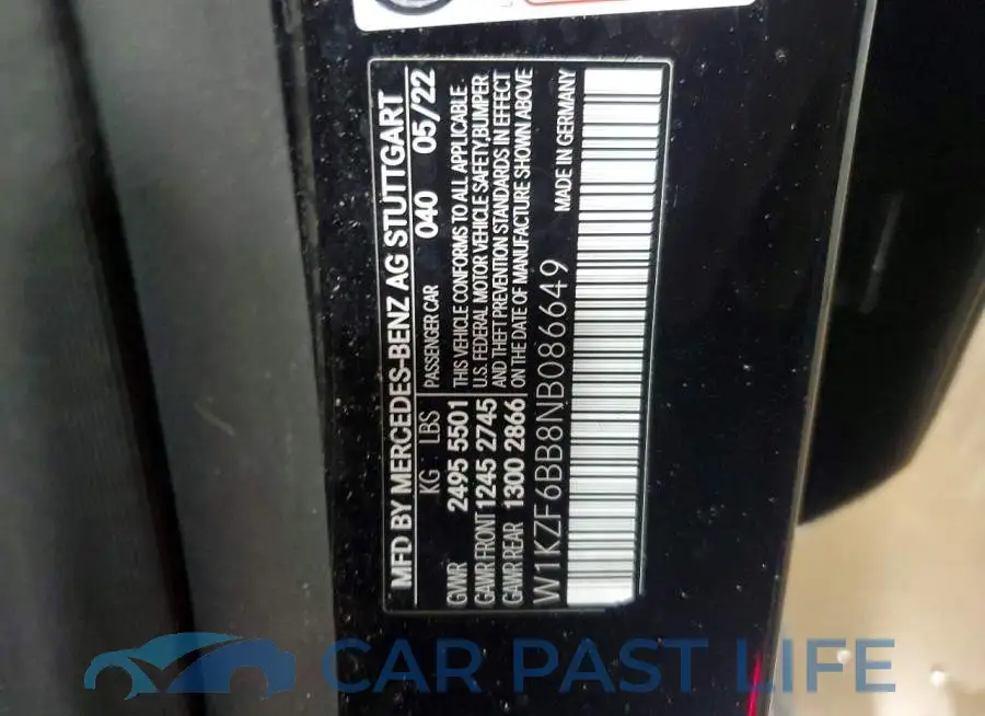W1KZF6BB8NB086649# 12