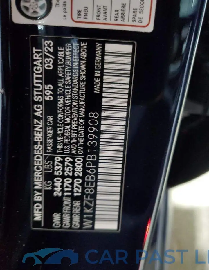 W1KZF8EB6PB139908# 12