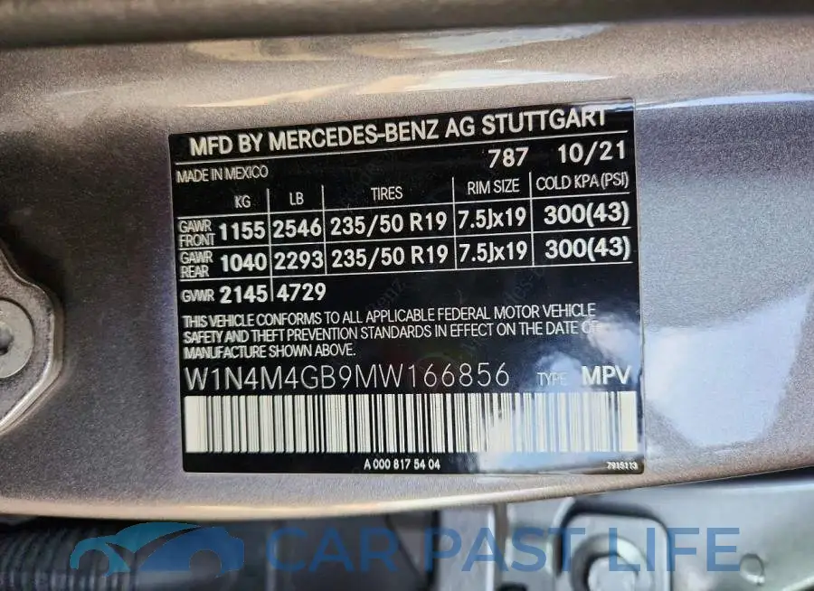 W1N4M4GB9MW166856# 12