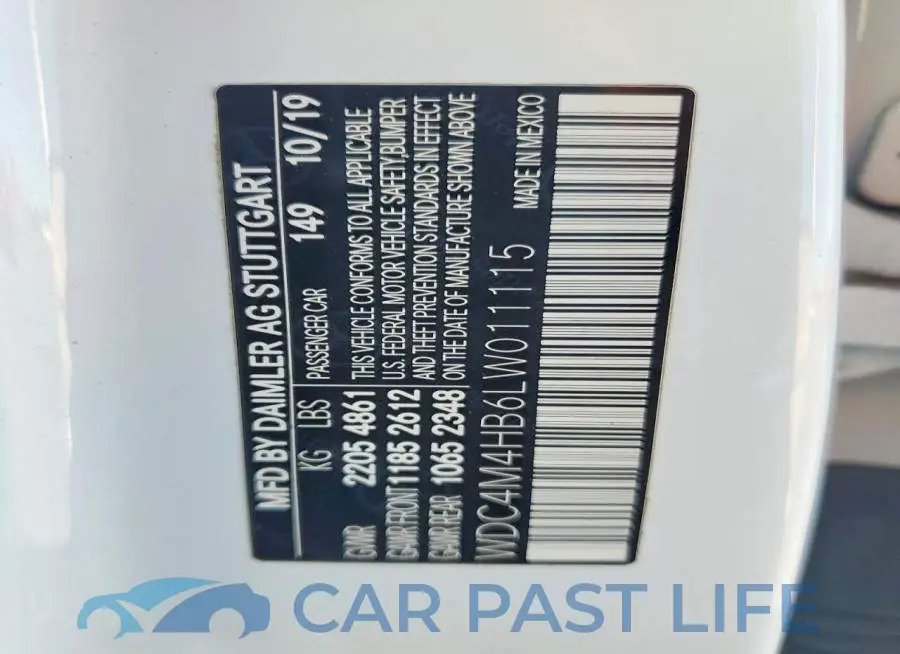 WDC4M4HB6LW011115# 13