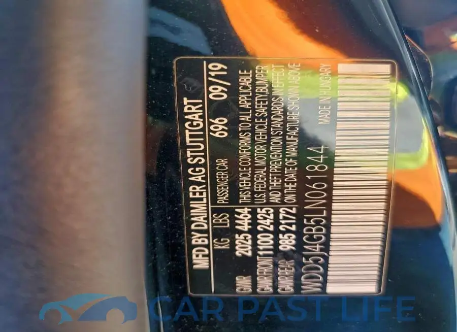 WDD5J4GB5LN061844# 12