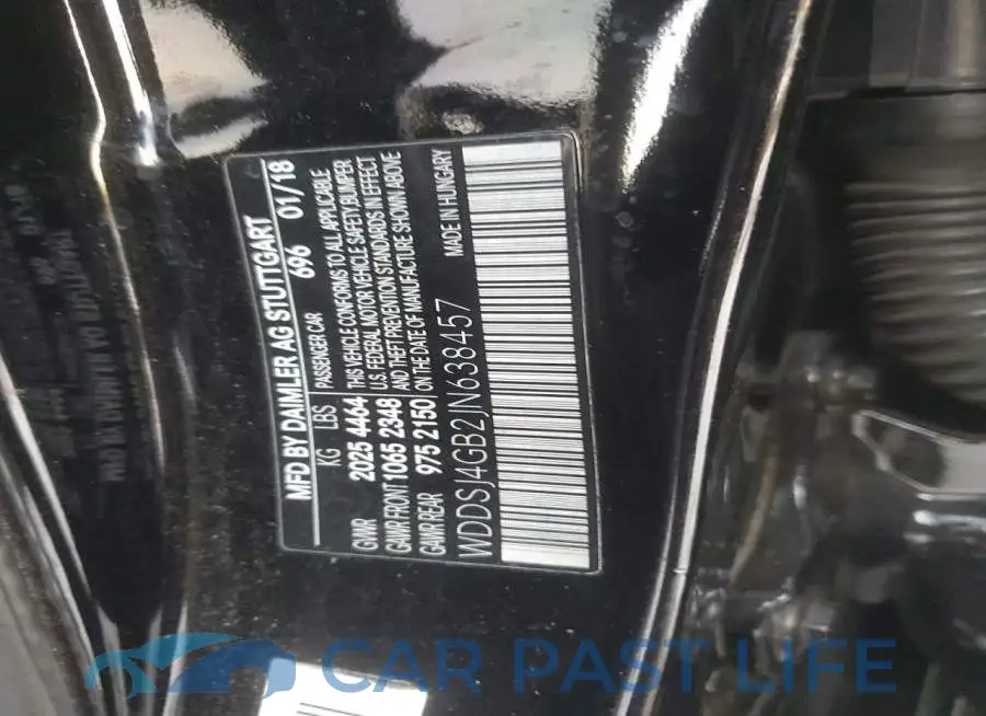 WDDSJ4GB2JN638457# 12