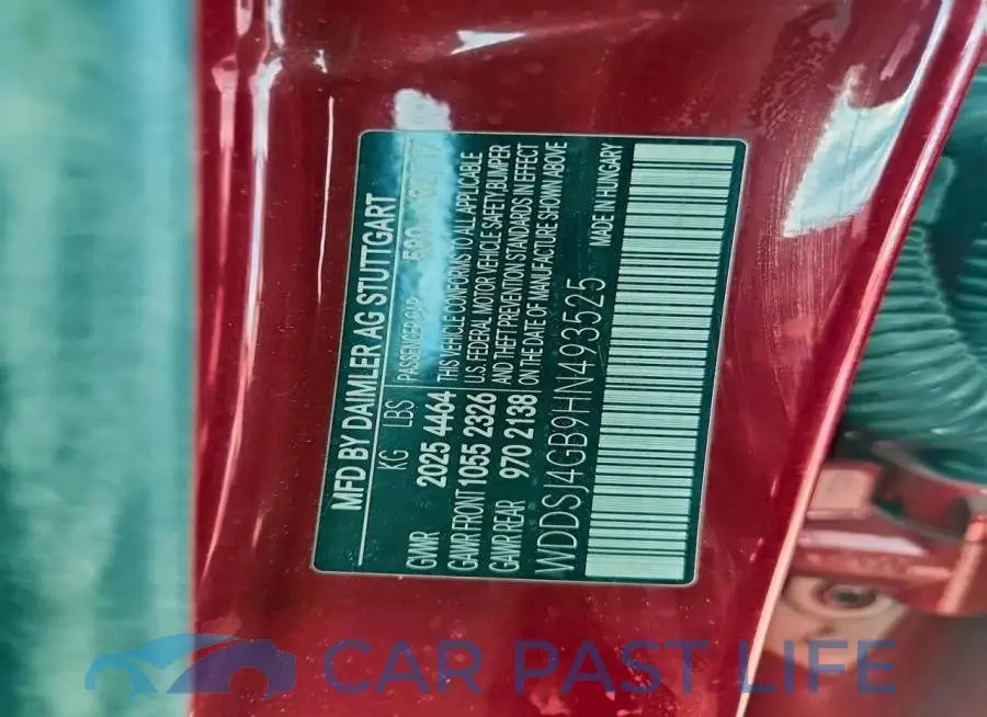 WDDSJ4GB9HN493525# 12