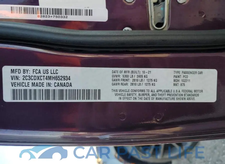 2C3CDXCT4MH652934# 12