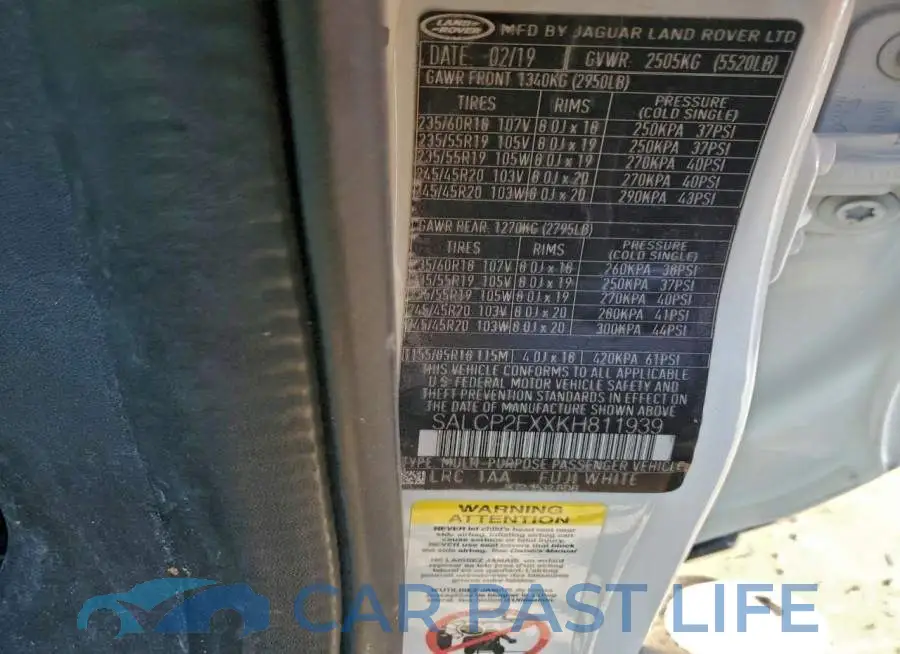 SALCP2FXXKH811939# 13