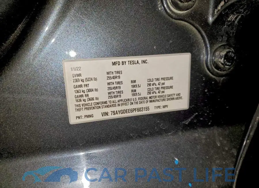 7SAYGDEE6PF603155# 13