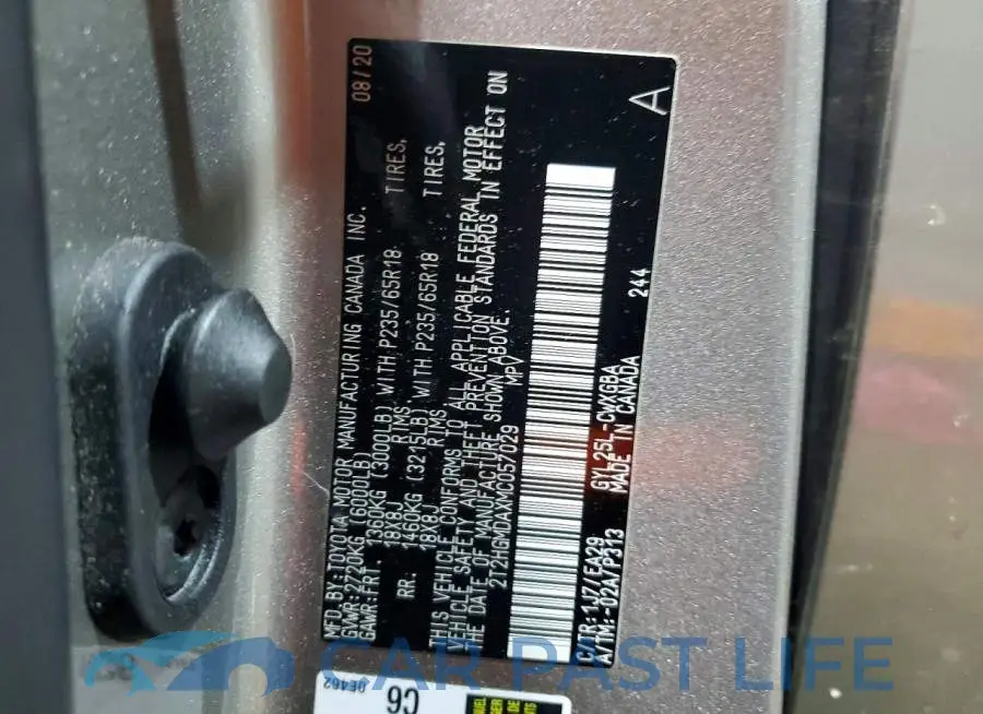 2T2HGMDAXMC057029# 13