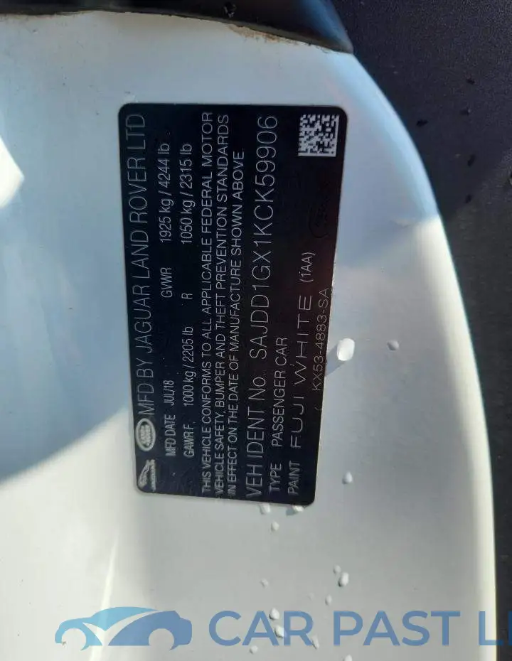 SAJDD1GX1KCK59906# 13