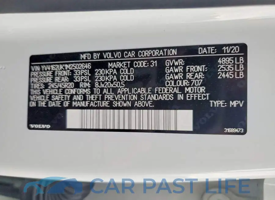 YV4162UK1M2502646# 13