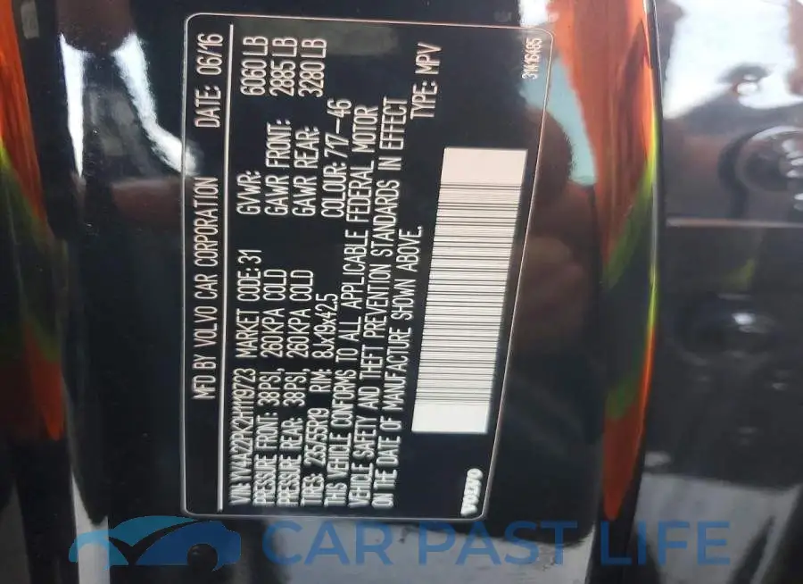 YV4A22PK2H1119723# 13