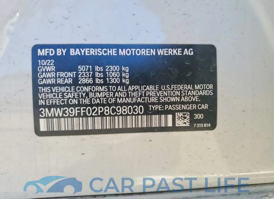 3MW39FF02P8C98030# 12