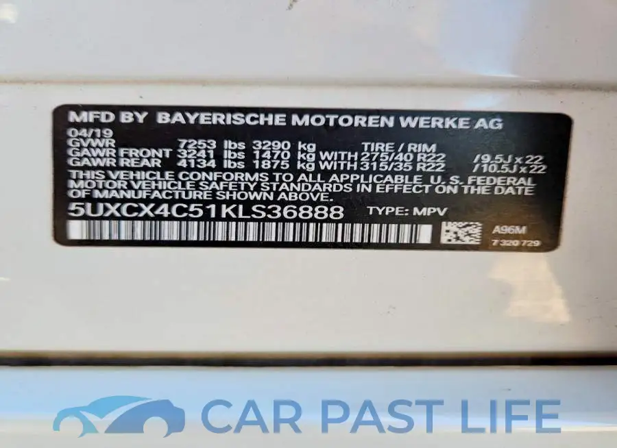 5UXCX4C51KLS36888# 13