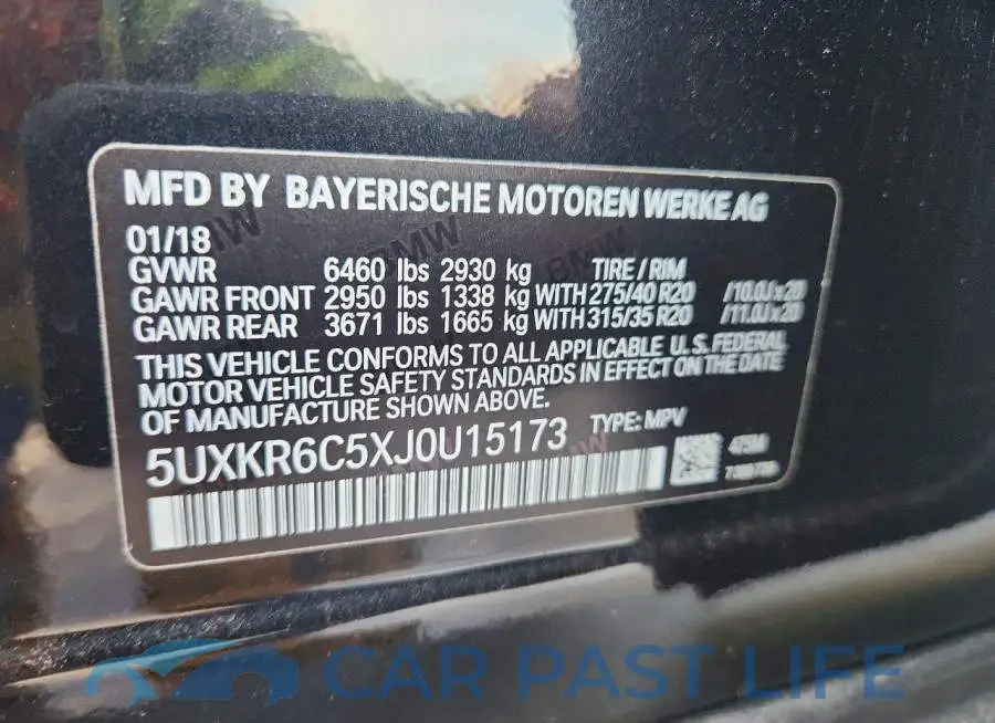 5UXKR6C5XJ0U15173# 13