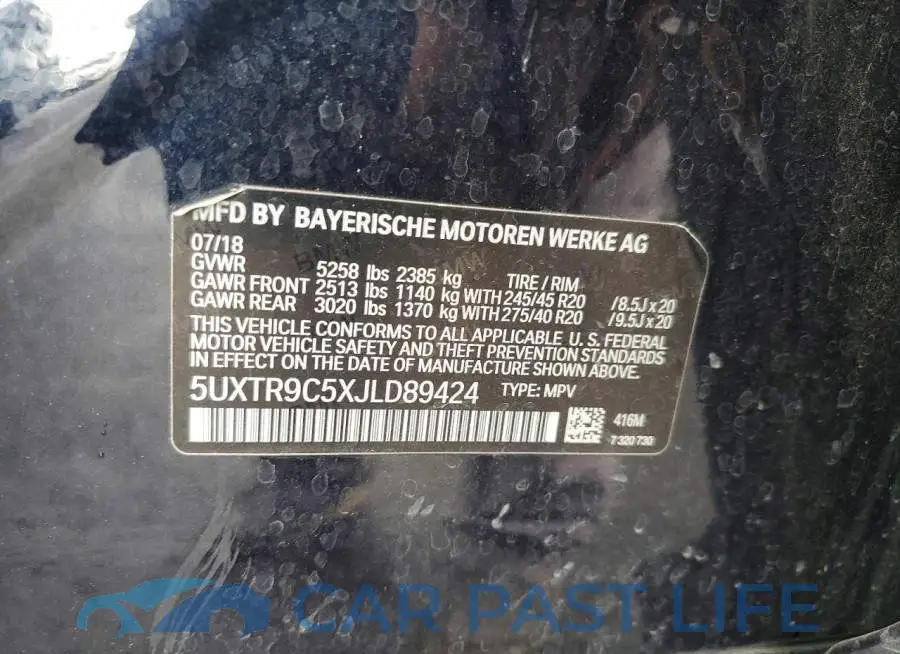 5UXTR9C5XJLD89424# 13