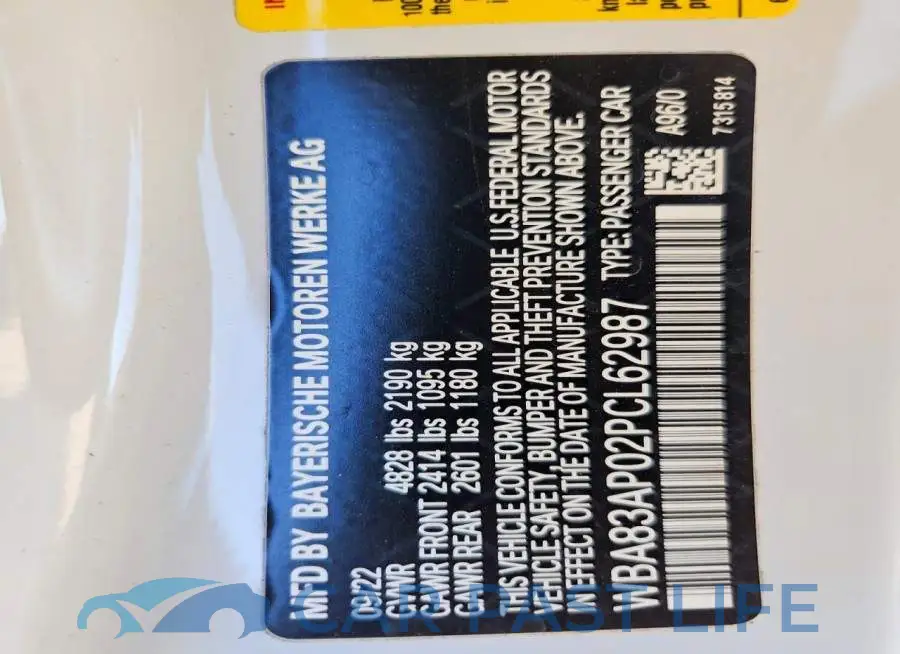 WBA83AP02PCL62987# 13