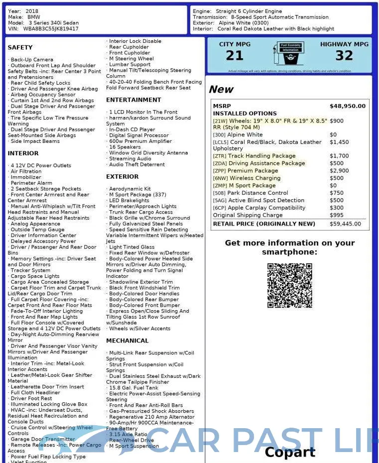 WBA8B3C55JK819417# 10