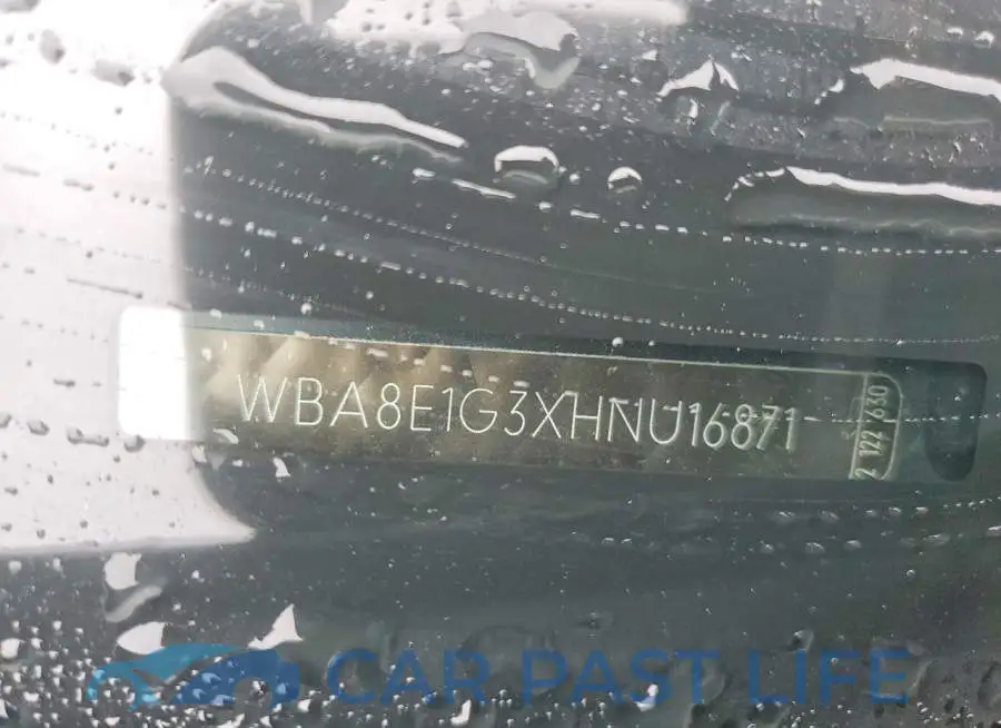 WBA8E1G3XHNU16871# 12