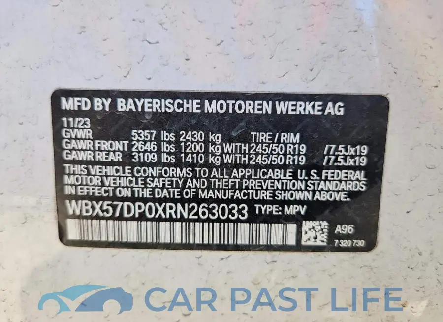 WBX57DP0XRN263033# 13