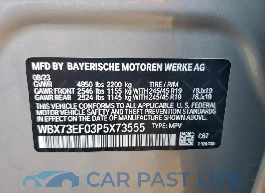 WBX73EF03P5X73555# 13