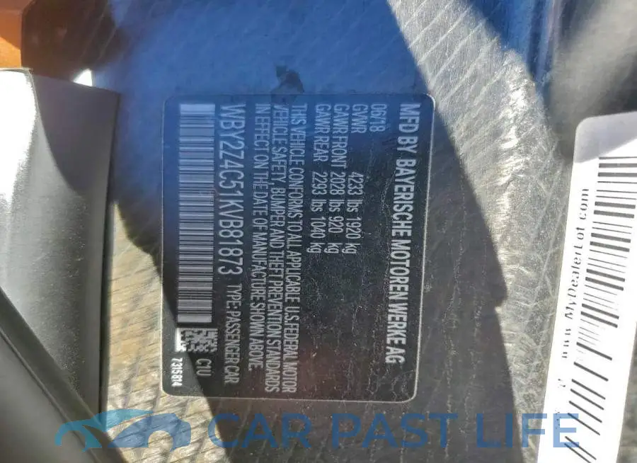 WBY2Z4C51KVB81873# 13