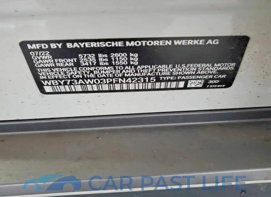 WBY73AW03PFN42315# 12