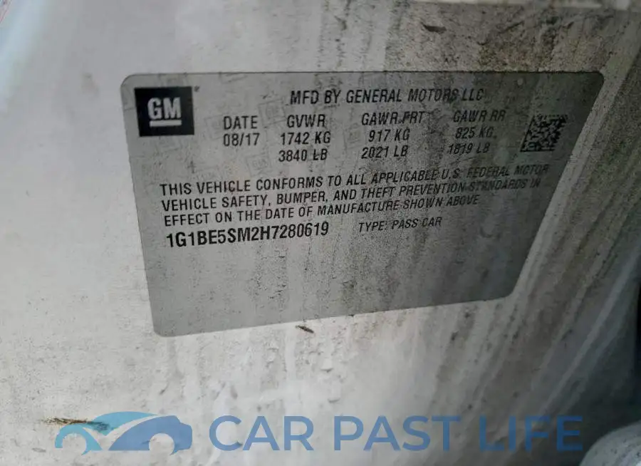 1G1BE5SM2H7280619# 12