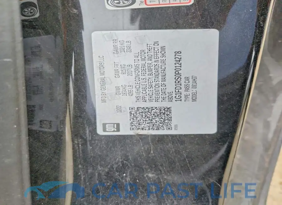 1G1FD1RS0P0124278# 13