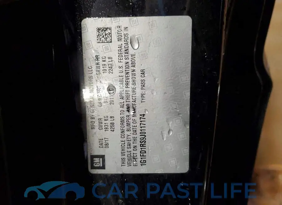 1G1FD1RS9J0117174# 12