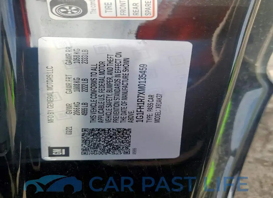1G1FH1R7XM0135459# 13