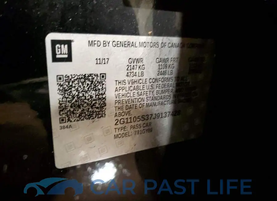 2G1105S37J9137428# 12
