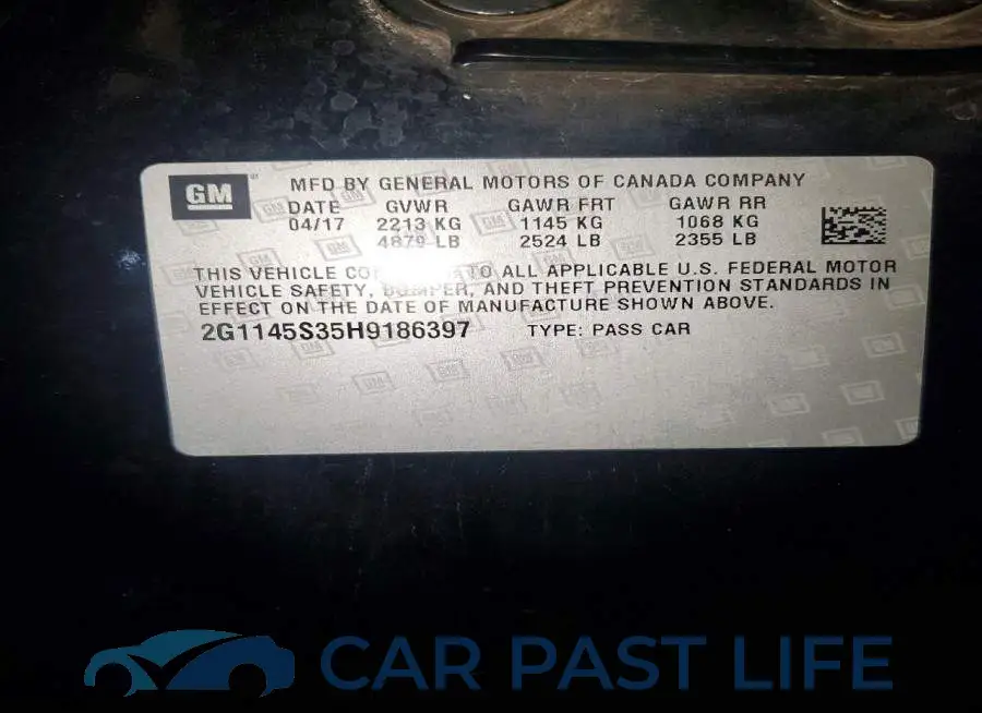 2G1145S35H9186397# 13