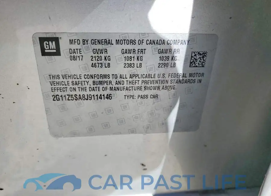 2G11Z5SA8J9114146# 12