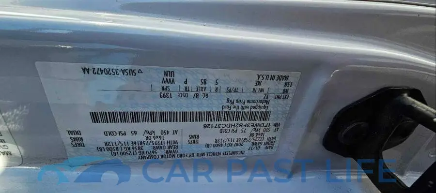1FDWE3FS2HDC37126# 10