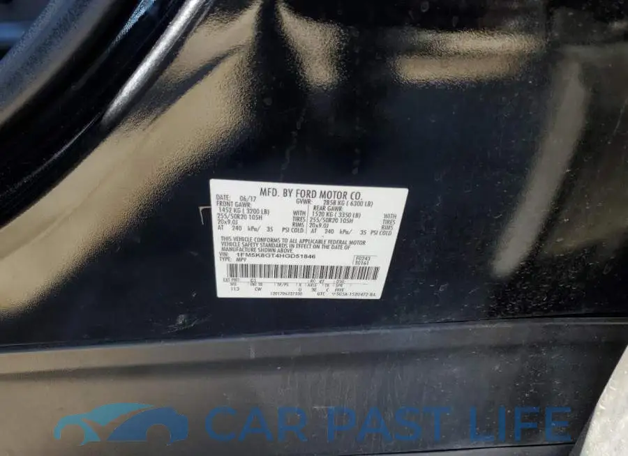 1FM5K8GT4HGD51846# 13