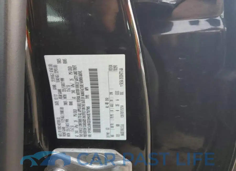 1FMCU9GD3HUE70795# 13