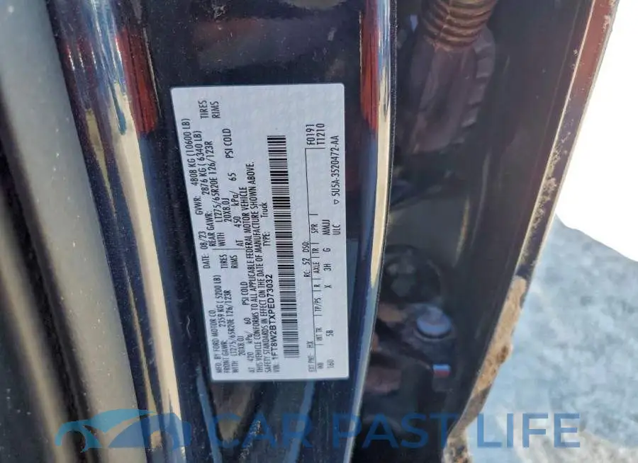1FT8W2BTXPED73032# 12