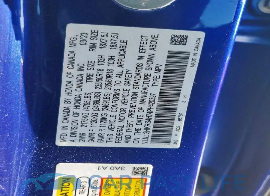 2HKRS4H74PH420397# 13