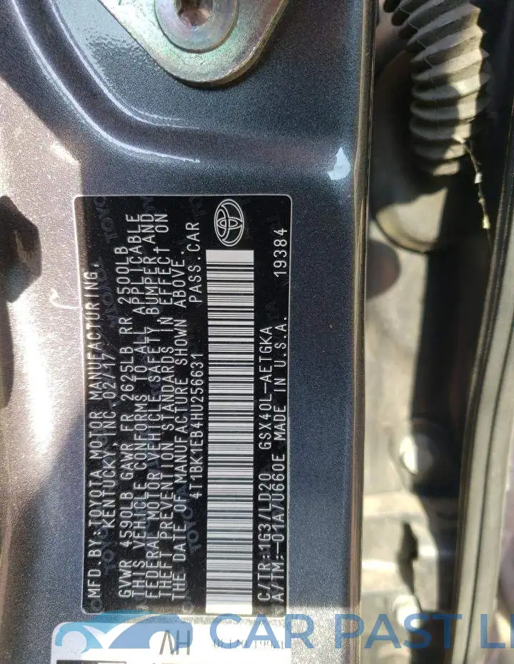 4T1BK1EB4HU256631# 12