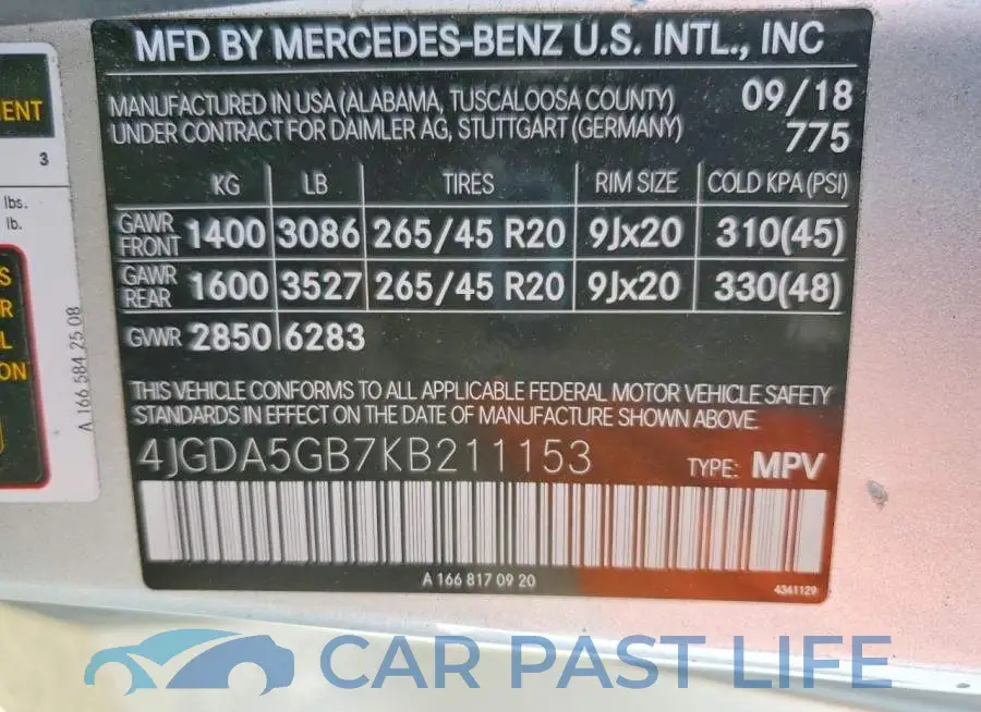 4JGDA5GB7KB211153# 14