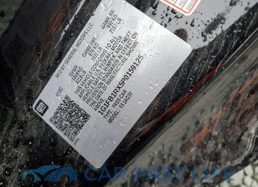 1G1FB1RX5P0159125# 12