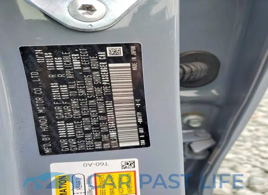 JHMFL5G47SX002862# 12