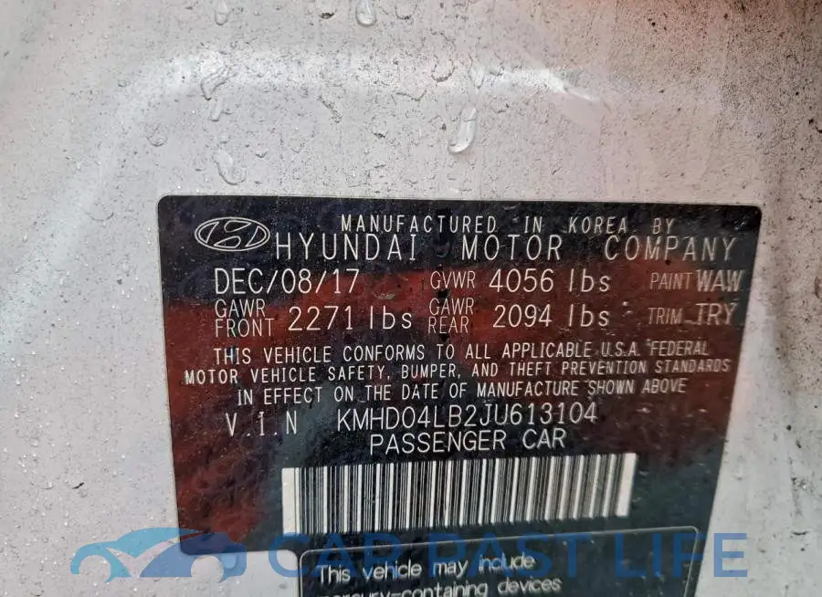 KMHD04LB2JU613104# 12