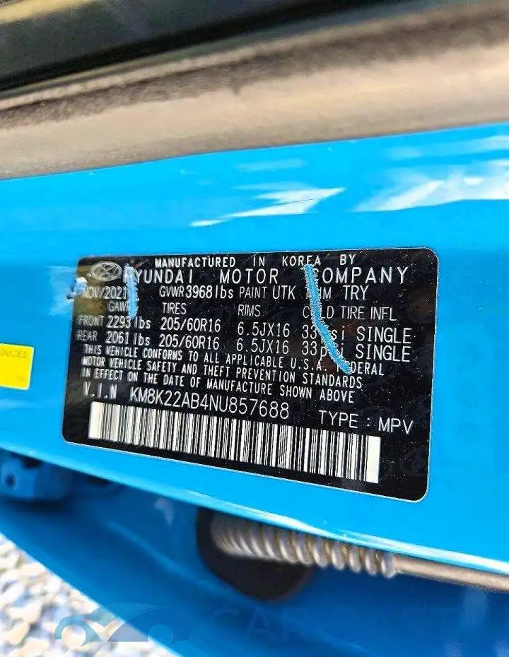 KM8K22AB4NU857688# 12