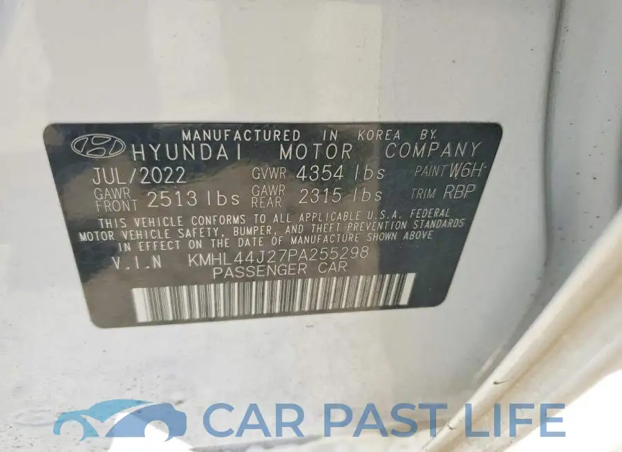 KMHL44J27PA255298# 13