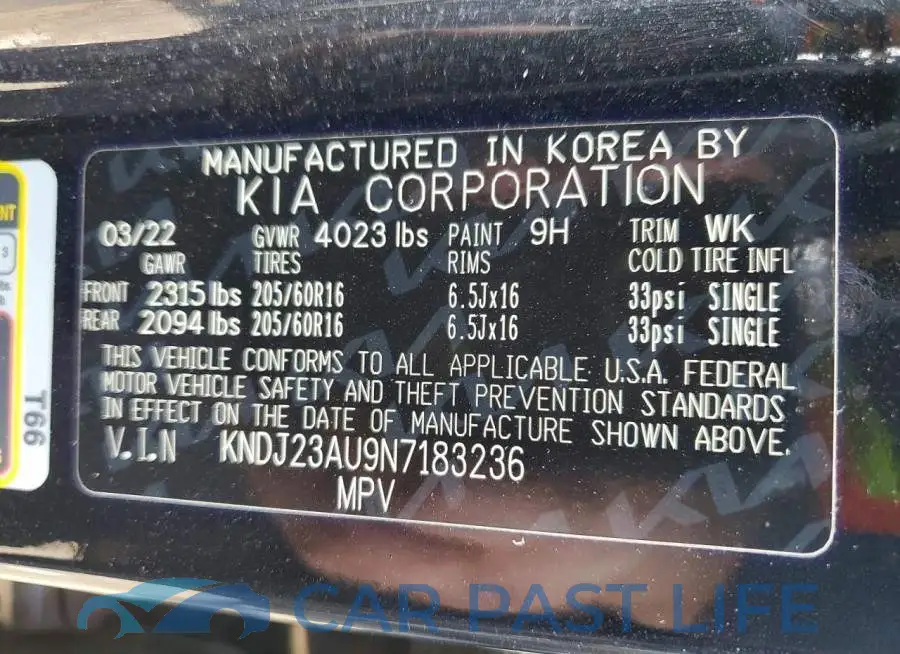 KNDJ23AU9N7183236# 12