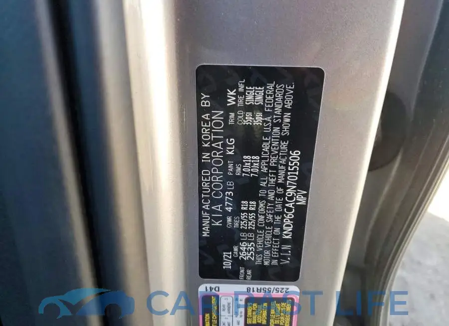 KNDP6CAC9N7015506# 13