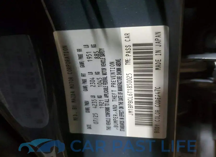 JM1BPBCL6T1850025# 12