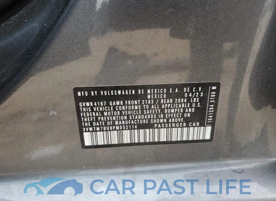 3VW7M7BU8PM032114# 13