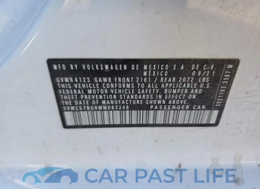 3VWC57BU6MM083246# 12